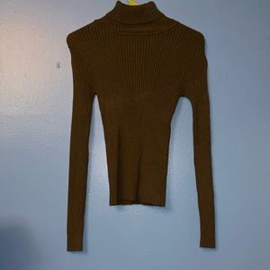 Army Green turtleneck sweater